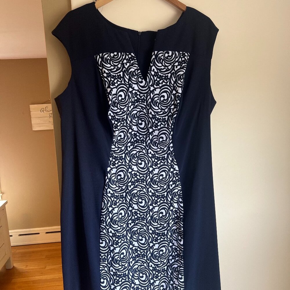 Navy/white dress